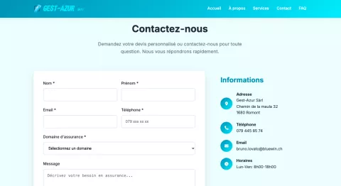 fiche de contact